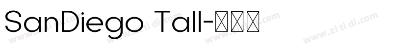 SanDiego Tall字体转换
